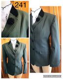 Olive Show Hunter Jacket With Black Trims Adults (241)
