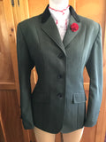 Olive Show Hunter Jacket With Black Trims Adults (241)