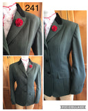 Olive Show Hunter Jacket With Black Trims Adults (241)
