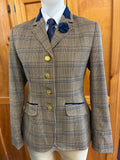 Navy, Mustard & Cream Check Adults Show Hunter (625)