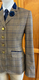 Navy, Mustard & Cream Check Adults Show Hunter (625)
