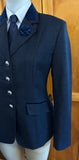 Navy and Faint Navy Check Adults Show Hunter Jacket (628)