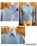 Clearance Powder Blue "NEW" Tie Shirts Adults (170) ** Weekend Sale ***