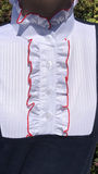 Navy, Red & White Ruffled T Shirts Childs (176)