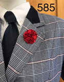Navy, Lighter Blue, Cream & Red Check Stunning NEW Show Hunter Jacket Adults Size 17 (585)
