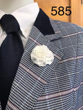 Navy, Lighter Blue, Cream & Red Check Stunning NEW Show Hunter Jacket Adults Size 17 (585)