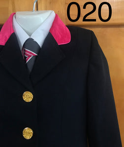 Clearance Navy Jacket With Hot Pink Trims & Collar (020) Childs Size 4 ONLY