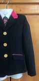 Clearance Navy Jacket With Hot Pink Trims & Collar (020) Childs Size 4 ONLY