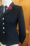Navy Open/ Dressage Jacket Adults 4 Buttons (528)