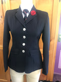 Navy Open/ Dressage Jacket Adults 4 Buttons (528)
