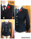 Navy Open/ Dressage Jacket Adults 4 Buttons (528)