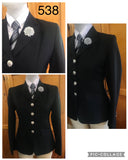 Black Open/ Dressage Jacket Adults (538)