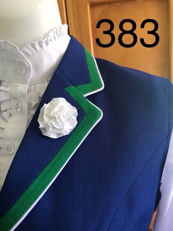 HRCAV Royal Blue with Thick Green & Thin White Collar 383