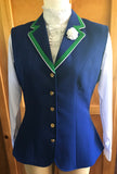 HRCAV Royal Blue with Thick Green & Thin White Collar 383
