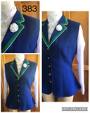 HRCAV Royal Blue with Thick Green & Thin White Collar 383
