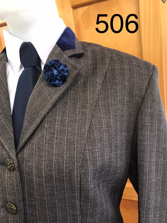 Brown with a Faint Cream Check (506) Adults Show Hunter Jacket