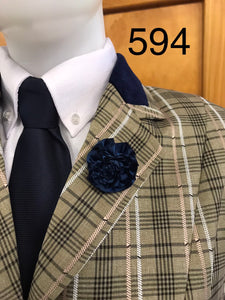 Beige, Black, White and Pale Pink Check (594) Adults Show Hunter Jacket