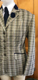 Beige, Black, White and Pale Pink Check (594) Adults Show Hunter Jacket