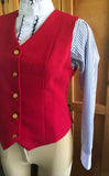 Red Traditional Waistcoats Adults (114)