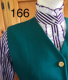 Jade Waistcoat & Purple & White Ruffled Long Sleeve (166) Shirt Set Adults Size 8 Only