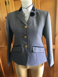 Grey & Very Faint Self Check (250) Show Hunter Jacket Childs Size 16 ONLY