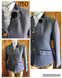 Grey & Very Faint Self Check (250) Show Hunter Jacket Childs Size 16 ONLY