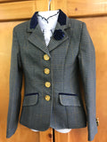 Beige, Navy & Very Faint Red Check (577) Show Hunter Jacket Childs Size 4 Only