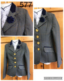 Beige, Navy & Very Faint Red Check (577) Show Hunter Jacket Childs Size 4 Only