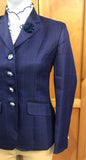 Navy Check (596) Show Hunter Or Open WOW Factor Jacket  (Adults)