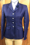 Navy Check (596) Show Hunter Or Open WOW Factor Jacket  (Adults)