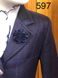 Navy Check (597) Show Hunter Or Open WOW Factor Jacket (Childs)