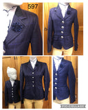 Navy Check (597) Show Hunter Or Open WOW Factor Jacket (Childs)