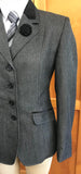 Grey Patterned Check With Black Trims (604) Show Hunter Jacket