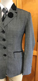 Grey With Faint Check & Black Trims (619) Adults Show Hunter Jacket
