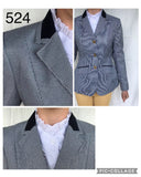 Navy & White Houndstooth Show Hunter Jacket Adults (524)