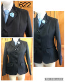 Black Slight Shine Open Adults Jacket (622)