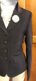 Chocolate Brown & Cream Stripe with Brown Trims Childs Show Hunter (598)