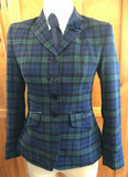 Navy Blue, Green & Black Navy Velvet Trims (632) Adults Show Hunter Jacket