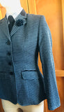 Pale Blue & Navy Check Wool Blend Adults Show Hunter Jacket (633)