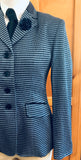 Pale Blue & Navy Check Wool Blend Adults Show Hunter Jacket (633)