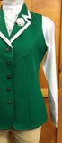 HRCAV Adult Riders Emerald Green & White Longline Vests (390)