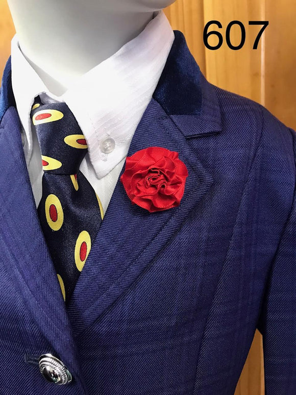Stunning NEW Navy Check Show Hunter Or open Jacket (607) Childs