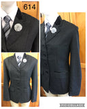 Black Jacket With White Speckle & Black Trims (614) Adults Show Hunter Jacket