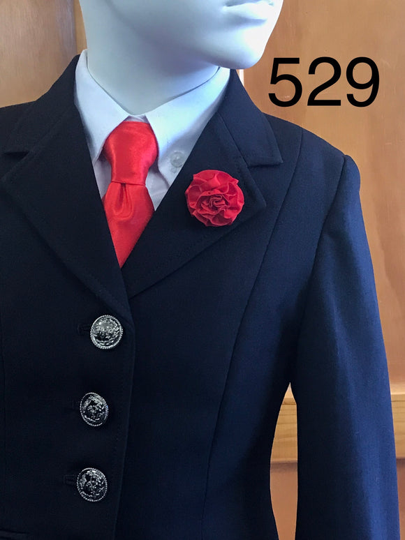 Navy Open/ Dressage Jacket Childs (529)