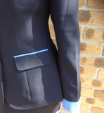 Leading Rein Or Led Outfit  Navy & Pale Blue Trim (Skirt & Jacket Set) Adults (154)