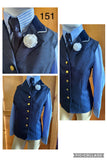 Navy Shiny Longline Vest Childs Size 14 (151)