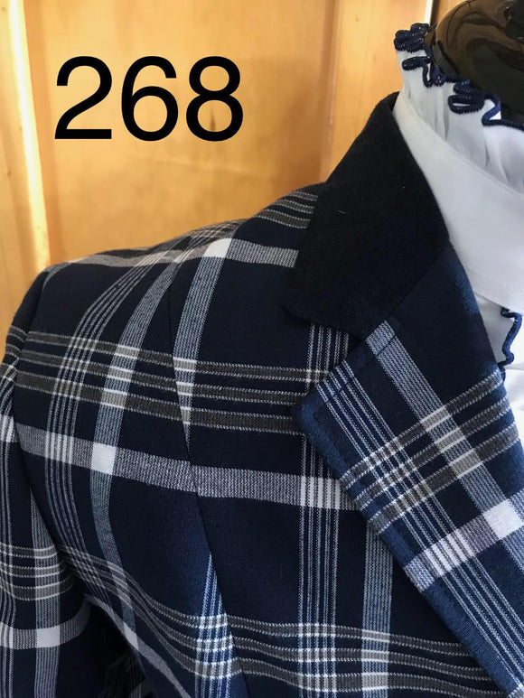 Navy, Grey & White Show Hunter Jacket Childs (268)