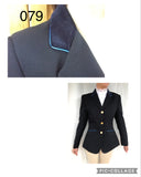 Navy With Fine Royal Blue Trims Open Or Dressage Jacket Adults (079)