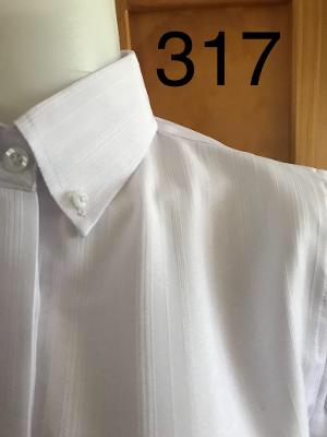 White Stunning Long Sleeve Adults Tie Shirt (317)