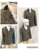 Navy & Mushroom Stunning Show Hunter Jacket All Childrens Sizes (015)